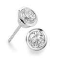kolczyki wkrętki złoto białe 750/18 K Diament biały, 0.35 ct, 2 kamienie, [Brillant], w-si Ø5 mm