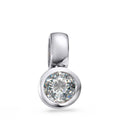 wisiorek złoto białe 750/18 K Diament biały, 0.25 ct, [Brillant], w-si