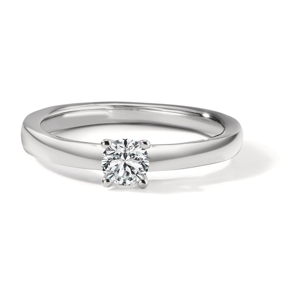 pierścionek zaręczynowy złoto białe 750/18 K Diament biały, 0.33 ct, [Brillant], w-si