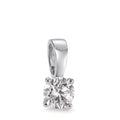 wisiorek złoto białe 750/18 K Diament biały, 0.25 ct, [Brillant], w-si