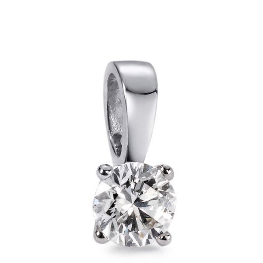 wisiorek złoto białe 750/18 K Diament biały, 0.33 ct, [Brillant], w-si