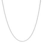łańcuszek na szyję złoto białe 750/18 K Ø1 mm