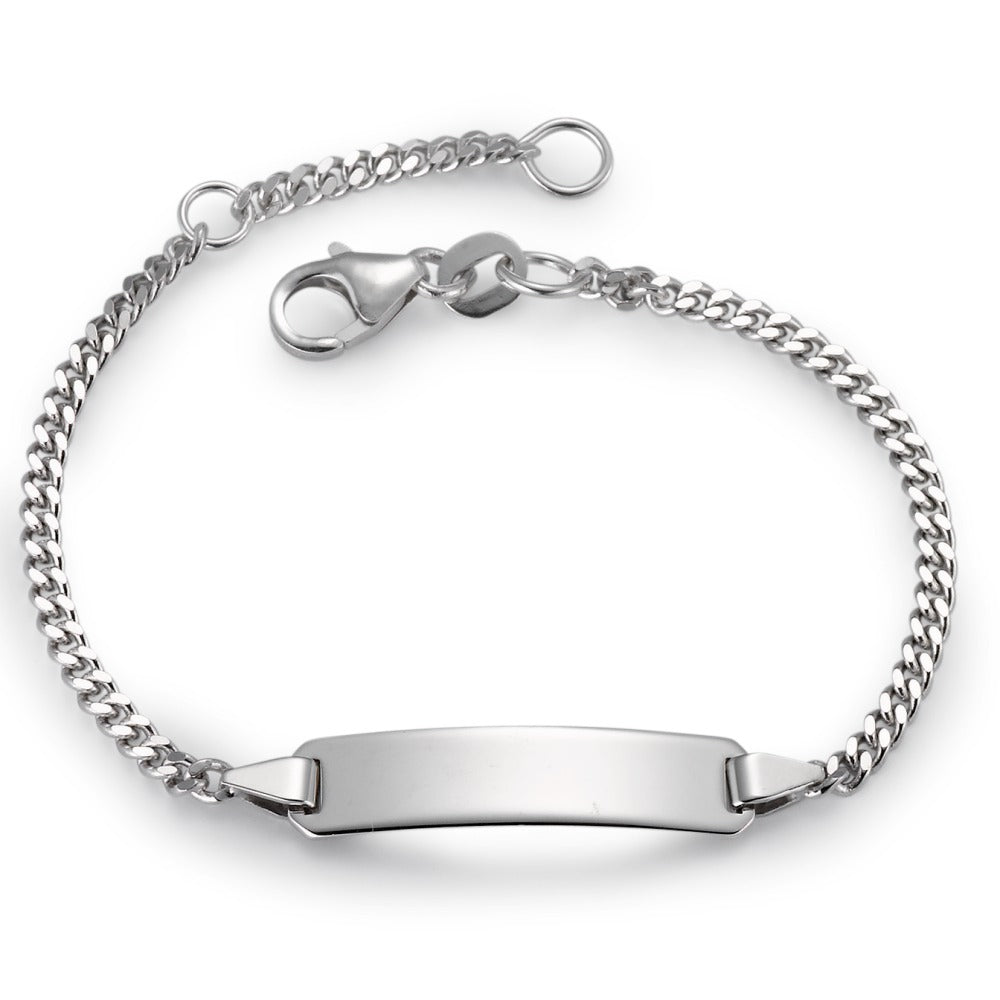 bransoletka z grawerem złoto białe 750/18 K 16-18 cm