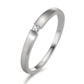 pierścionek zaręczynowy złoto białe 750/18 K Diament 0.03 ct, w-si