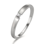 pierścionek zaręczynowy złoto białe 750/18 K Diament 0.03 ct, w-si
