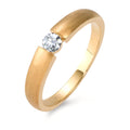 pierścionek zaręczynowy złoto żółte 750/18 K Diament 0.15 ct, w-si