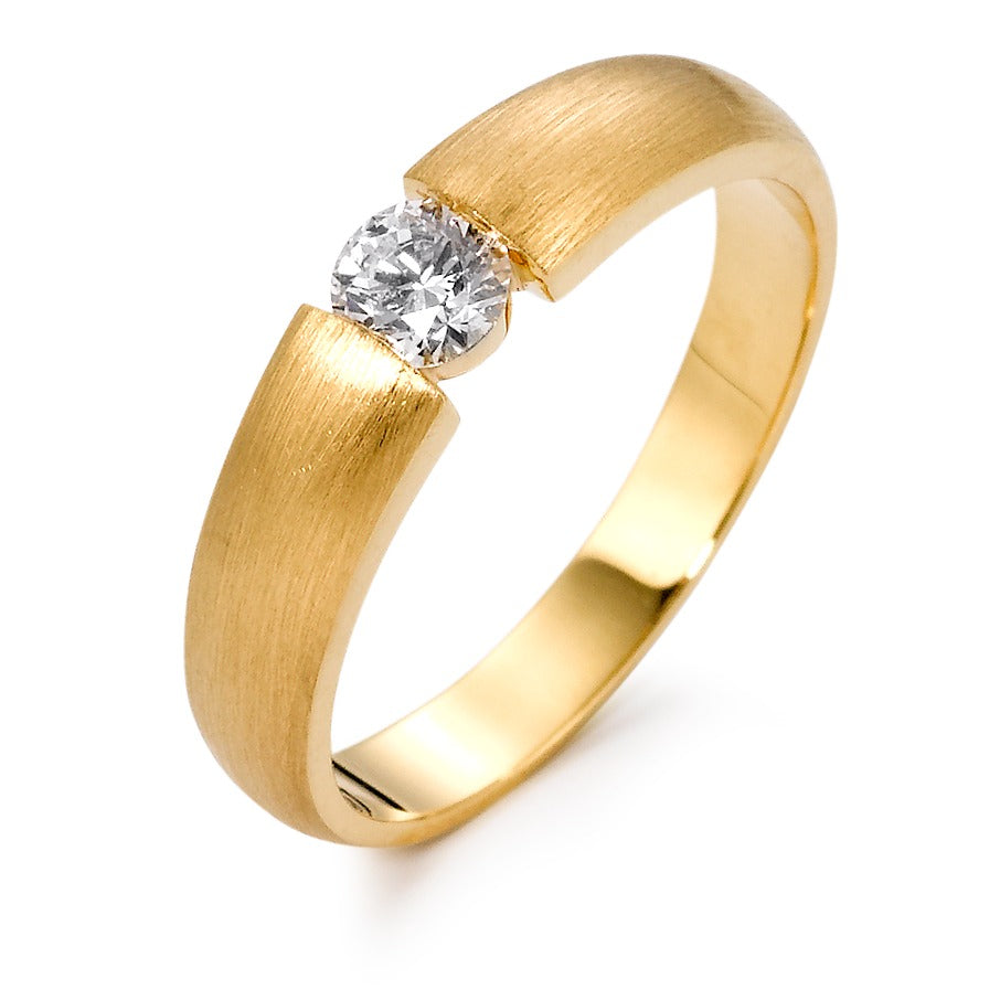 pierścionek zaręczynowy złoto żółte 750/18 K Diament 0.30 ct, w-si