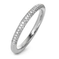 pierścionek złoto białe 750/18 K Diament 0.23 ct, 84 kamienie, w-si