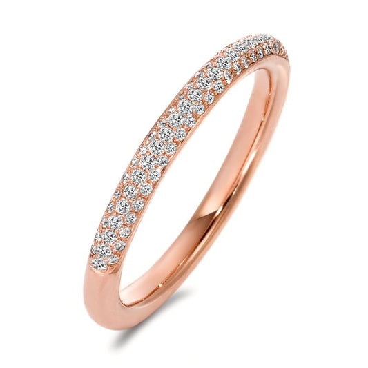 pierścionek złoto czerwone 750/18 K Diament 0.23 ct, 84 kamienie, w-si