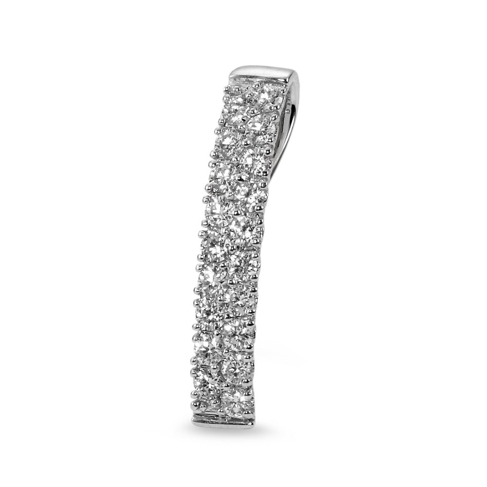 wisiorek złoto białe 750/18 K Diament 0.54 ct, 19 kamienie, w-si