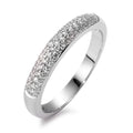 pierścionek złoto białe 750/18 K Diament 0.25 ct, 49 kamienie, w-si
