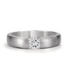 pierścionek zaręczynowy złoto białe 750/18 K Diament biały, 0.30 ct, w-si