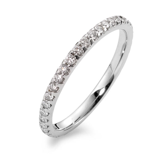 pierścionek pamięci złoto białe 750/18 K Diament 0.53 ct, w-si