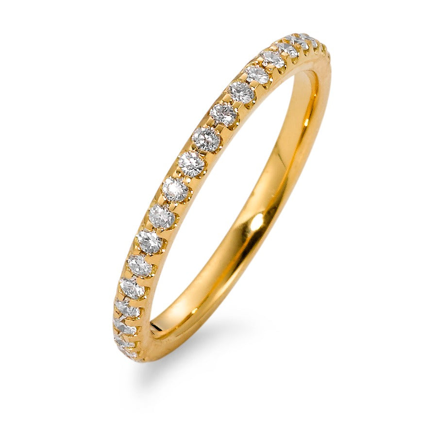 pierścionek pamięci złoto żółte 750/18 K Diament 0.51 ct, 37 kamienie, w-si