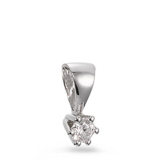 wisiorek złoto białe 750/18 K Diament 0.05 ct, w-si Ø3 mm
