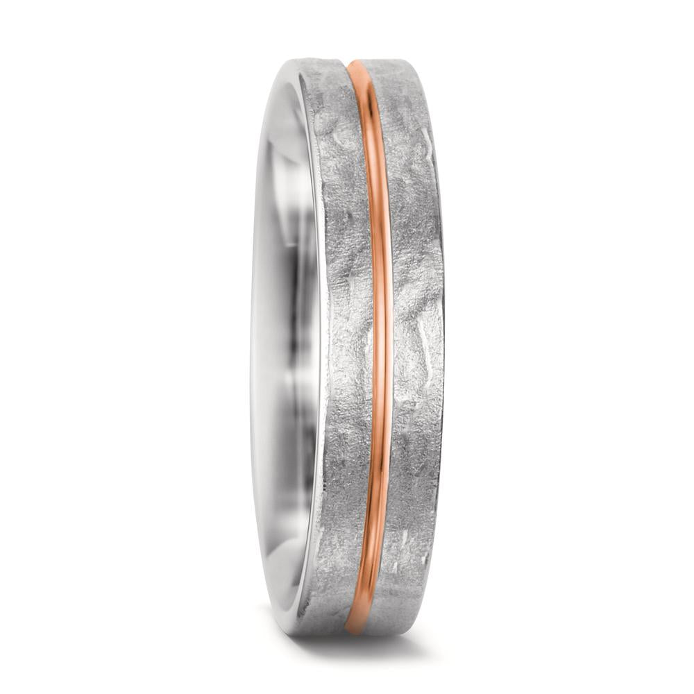 obrączka partnerska złoto białe 750/18 K, złoto czerwone 750/18 K