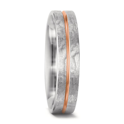 obrączka partnerska złoto białe 750/18 K, złoto czerwone 750/18 K