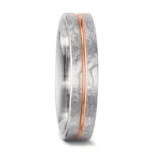 obrączka partnerska złoto białe 750/18 K, złoto czerwone 750/18 K