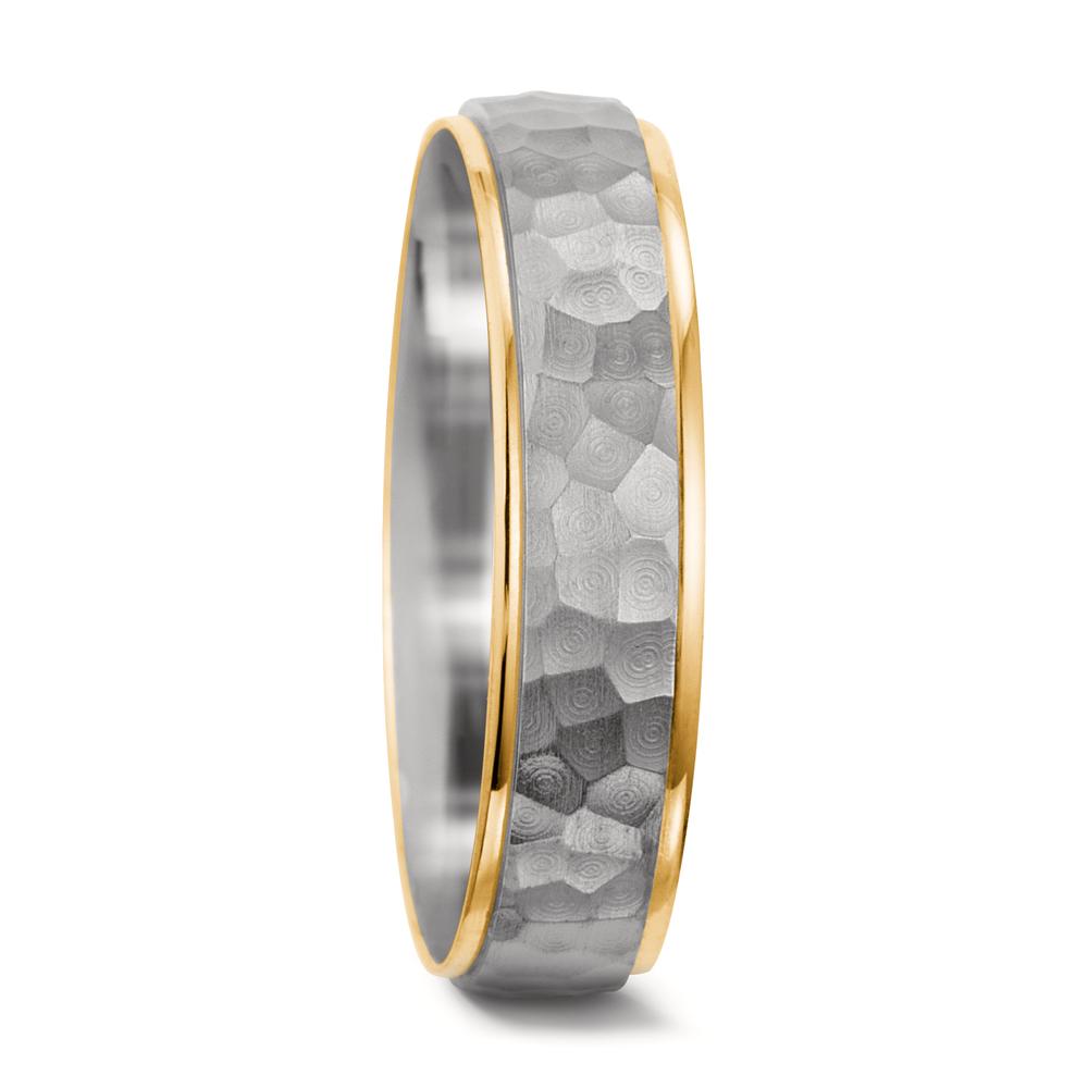obrączka partnerska złoto białe 750/18 K, złoto żółte 750/18 K