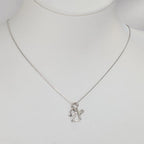 wisiorek złoto białe 750/18 K Diament 0.007 ct, w-si anioł
