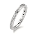 pierścionek pamięci złoto białe 750/18 K Diament biały, 0.25 ct, 42 kamienie, [Brillant], w-si