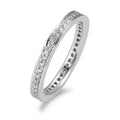 pierścionek pamięci złoto białe 750/18 K Diament biały, 0.33 ct, 42 kamienie, [Brillant], w-si