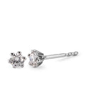 kolczyki wkrętki złoto białe 750/18 K Diament biały, 0.25 ct, 2 kamienie, [Brillant], w-si Ø4 mm
