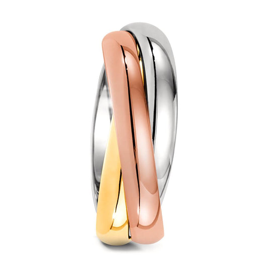 obrączka partnerska złoto żółte 750/18 K, złoto czerwone 750/18 K, złoto białe 750/18 K