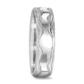 obrączka partnerska złoto białe 750/18 K