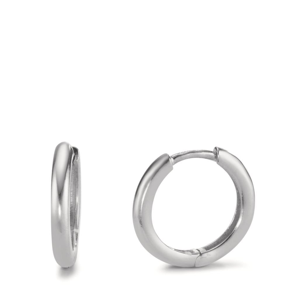 kolczyki koła zatrzaskowe srebro rodowany