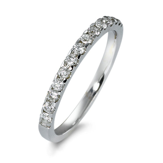 pierścionek pamięci złoto białe 585/14 K Diament 0.25 ct, 13 kamienie, w-si