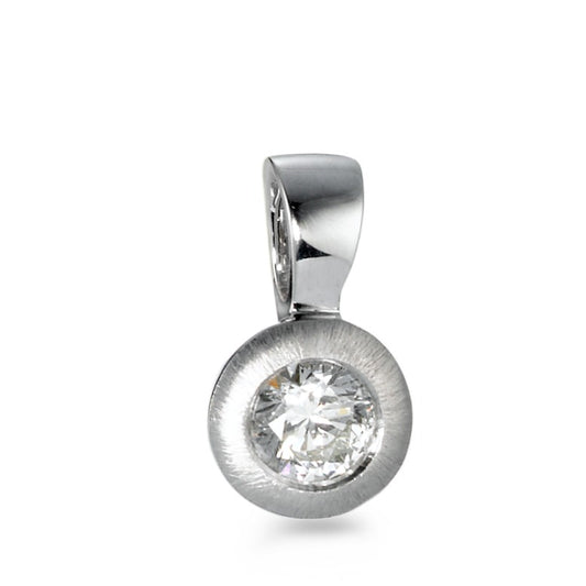 wisiorek złoto białe 750/18 K Diament 0.30 ct, w-si