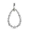 wisiorek złoto białe 750/18 K Diament biały, 0.33 ct, 23 kamienie, [Brillant], w-si