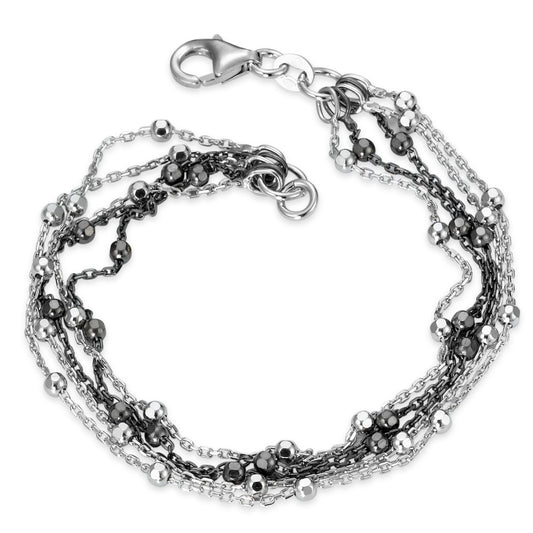 bransoletka łańcuszkowa srebro rodowany 18 cm