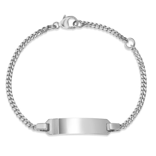 bransoletka z grawerem srebro rodowany 12-14 cm