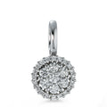 wisiorek złoto białe 750/18 K Diament 0.26 ct, 27 kamienie, [Brillant], w-si Ø8 mm