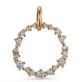 wisiorek złoto czerwone 750/18 K Diament 0.33 ct, 19 kamienie, [Brillant], w-si Ø15 mm