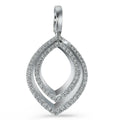 wisiorek złoto białe 750/18 K Diament 0.35 ct, 66 kamienie, [Brillant], w-si
