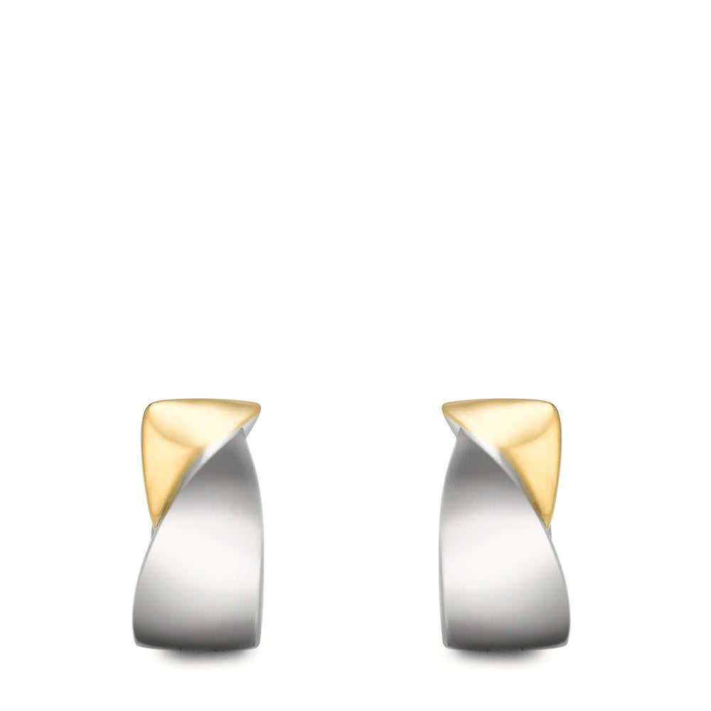 kolczyki koła zatrzaskowe stal nierdzewna dwubarwny Powłoka IP