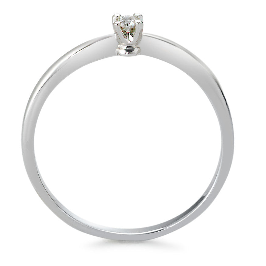 pierścionek zaręczynowy złoto białe 750/18 K Diament 0.05 ct, tw-vsi
