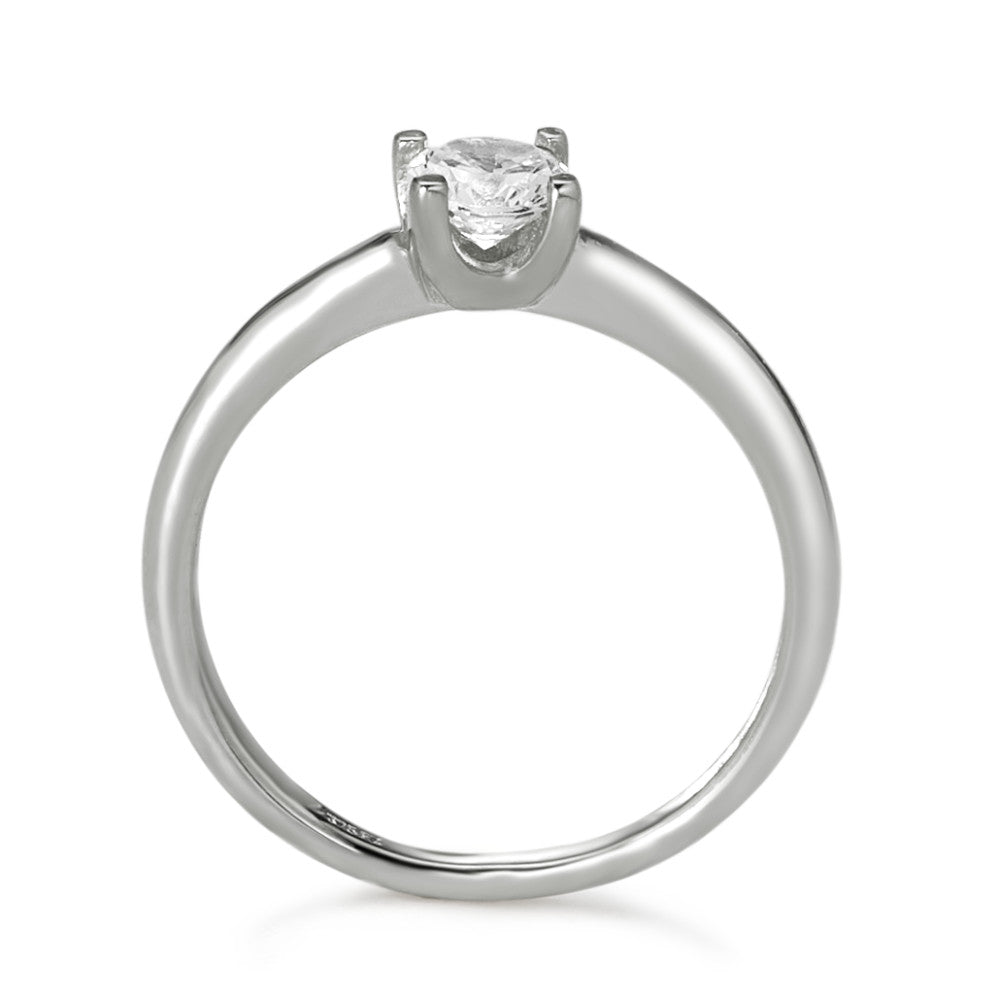 pierścionek zaręczynowy złoto białe 375/9 K Cyrkonia Ø3.8 mm