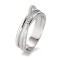 pierścionek złoto białe 750/18 K Diament biały, 0.14 ct, 33 kamienie, [Brillant], w-si
