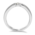 pierścionek zaręczynowy złoto białe 750/18 K Diament biały, 0.15 ct, [Brillant], w-si