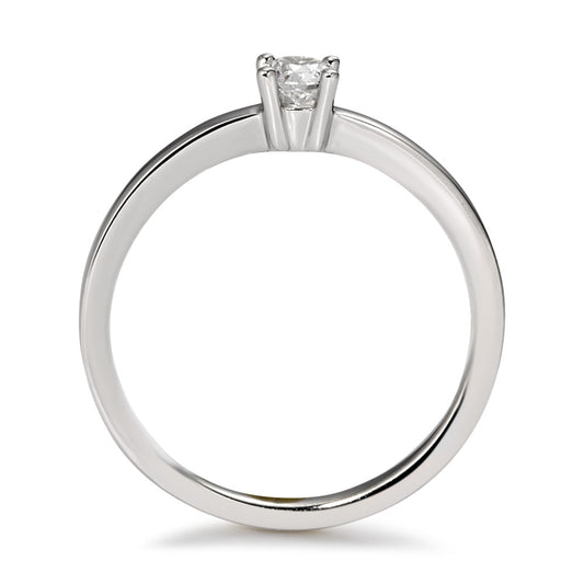 pierścionek zaręczynowy złoto białe 750/18 K Diament biały, 0.20 ct, [Brillant], w-si