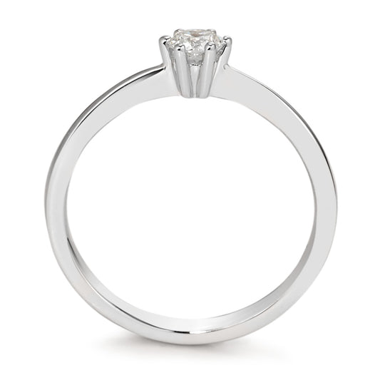 pierścionek zaręczynowy złoto białe 750/18 K Diament biały, 0.20 ct, [Brillant], w-si