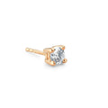 kolczyk wkrętka (1 sztuka) złoto żółte 750/18 K Diament 0.25 ct, w-si