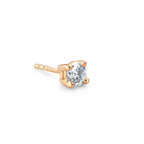 kolczyk wkrętka (1 sztuka) złoto żółte 750/18 K Diament 0.25 ct, w-si