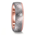 obrączka partnerska tantal 999, złoto różowe 585/14 K Diament 0.03 ct, w-si