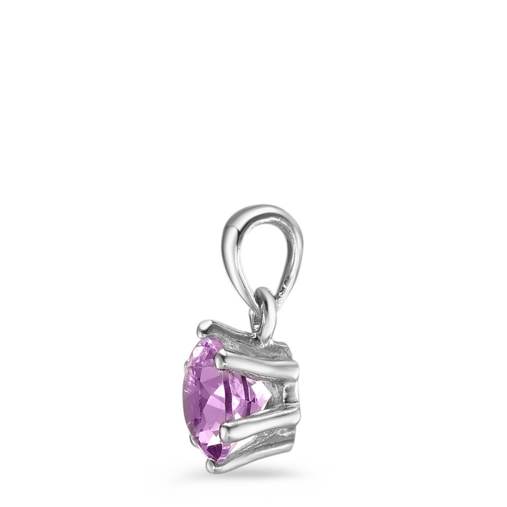 srebro Ametyst rodowany Ø6.5 mm