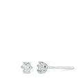 kolczyki wkrętki złoto białe 750/18 K Diament biały, 0.25 ct, 2 kamienie, [Brillant], w-si Ø4 mm
